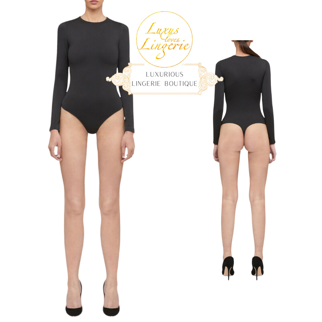Aurora Shape String Body by Wolford S Small Black Shaping Long Sleeve Basic