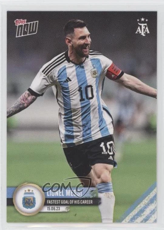 2023 Topps Now Argentine Football Association Lionel Messi #001