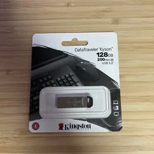 Kingston 128GB DataTraveler Kyson USB 3.2 Gen 1 200MBs Read Metal Flash Drive