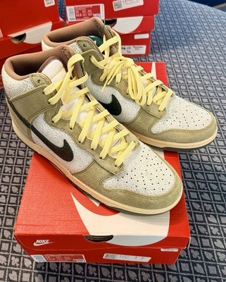 Nike Dunk Hi Retro Re-Raw 2022 Coriander/Medium Olive Sail DS DO6713-300 Size 12