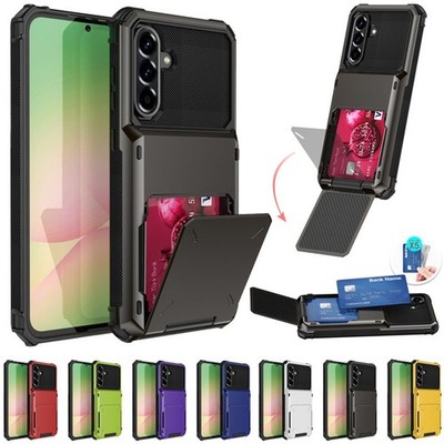 For Samsung Galaxy S26 S25 S24 S23 S22 Plus Ultra Case Card Holder Wallet Cover