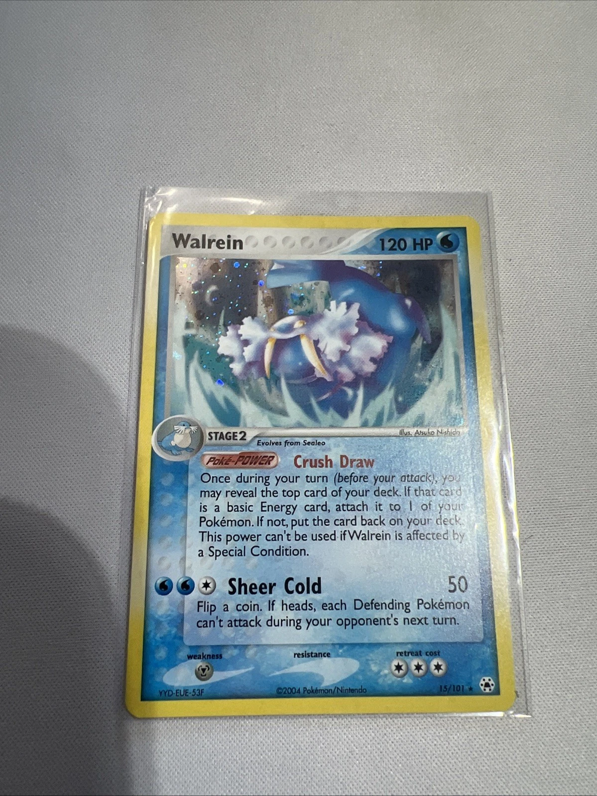 Walrein 15/101 Hidden Legends Holo NM