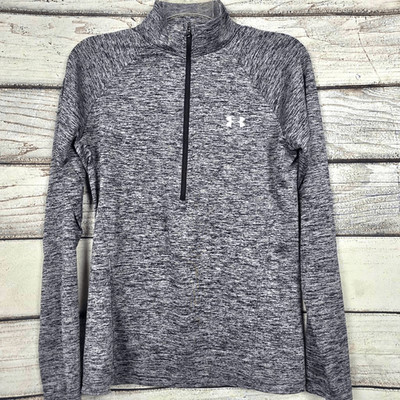 Under Armour Medium Gray 1/4 Zip Pullover HeatGear