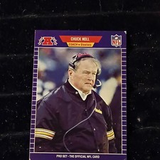 Pro Set Pittsburgh Steelers Football Trading Card 1989 Chuck Noll #355 NFL
