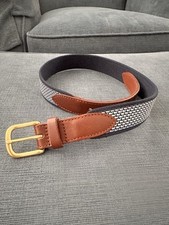 Vineyard Vines Boys' Micro Whale Classic Canvas Club Belt Size Small 42 NWOT
