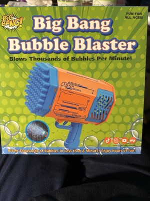 As Seen on Tv & Tic Tok.. Big Bang Bubble Blaster Gun Machine For Parties 