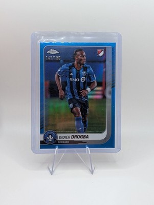 2025 Topps Chrome MLS #131 Didier Drogba Blue Refractor #/150