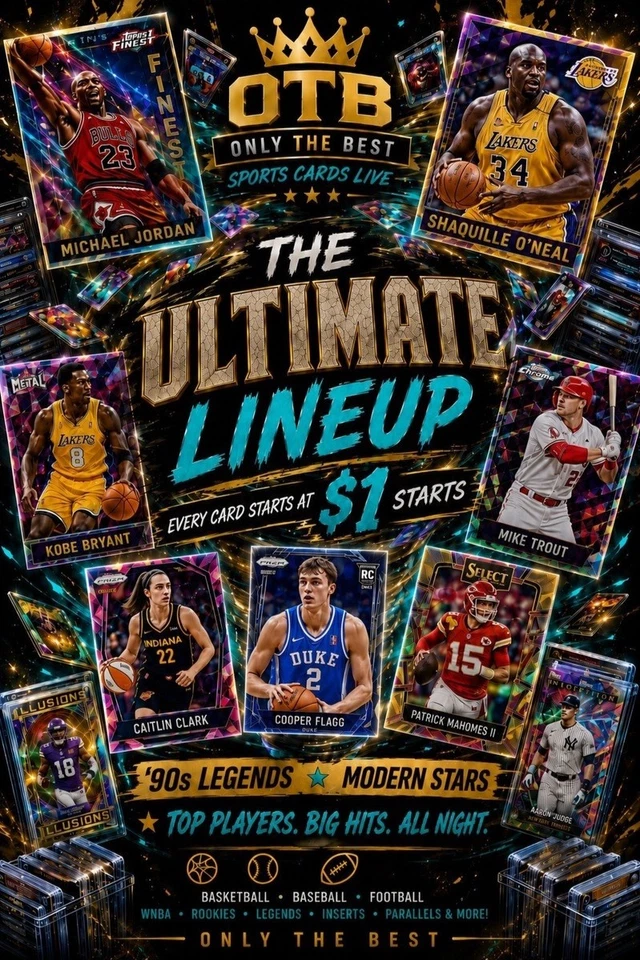 💥THE ULTIMATE LINEUP • $1 STARTS | LEGENDS - MODERN | NBA•NFL•MLB