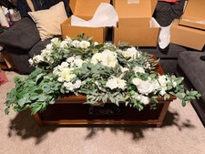 Ling’s Moment wedding arch florals, garlands, corsages, etc - ivory and green