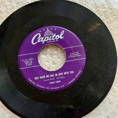 Faron Young - You're Right/They made me Fall In Love with You 45rpm VG+ R68