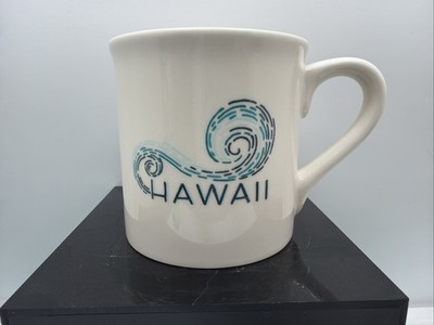 Starbucks Hawaii Mug Blue Wave Surf Ocean 14oz 2013 Made USA
