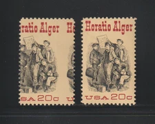 US EFO ERROR Stamps #2010 Horatio Alger, Author: Misperf & normal! MNH