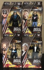 WWE Elite Monday Night Wars Complete Set of 4, (Series 8) w/ Michael Cole BAF