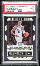 2020 Contenders Draft Picks Tournament Ticket 34/49 Jayson Tatum PSA 9 MINT 09gn
