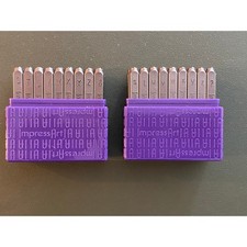 ImpressArt 3mm Basic Script Uppercase  Lowercase Letter Set