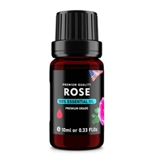 Rose (Rosa damascena) 100% Pure Essential Oil, Select Grade, 10ml