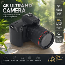 WiFi 4K Digital Camcorder 16X Digital Zoom IR Cut Night Anti Shake