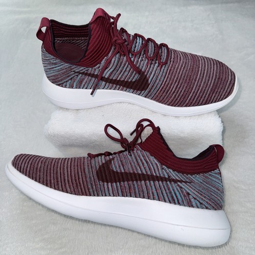 Nike Roshe Two Flyknit Laufschuhe Herren Gr. 9,5 purpurrot V2 Serie 918263-602 - Bild 5 von 14