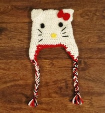 Hello Kitty Crochet Beanie Hat Infant/Toddler