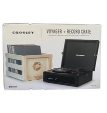CROSLEY Voyager & Record Crate KT8017A-BK: 3 ...