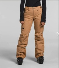 The North Face Freedom Insulated Ski Snow Pant Almond Butter Womens Med NWT