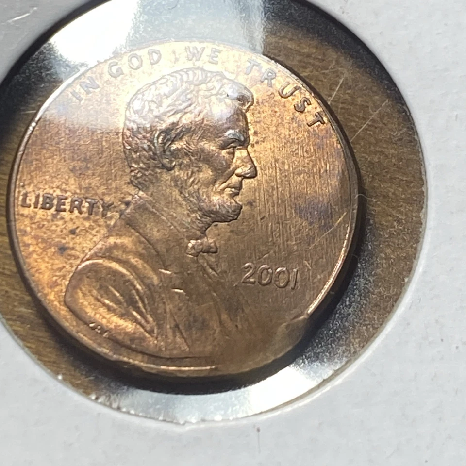 2001 Lincoln Cent penny Multi error no mint mark - Image 2 of 3