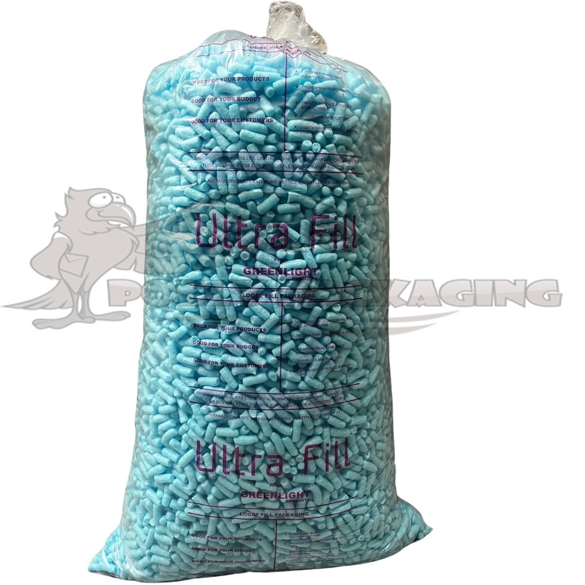 30 Cubic Feet of ECOFLO ULTRA LOOSE FILL BLUE/Void Fill/Packing Peanuts