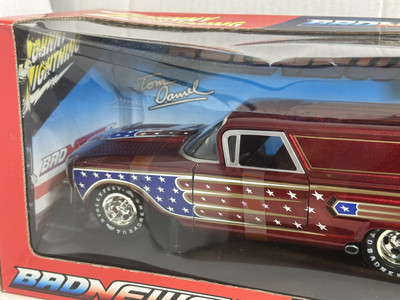 JOHNNY LIGHTNING TOM DANIEL'S BAD NEWS II RED 1:18 DIECAST MODEL
