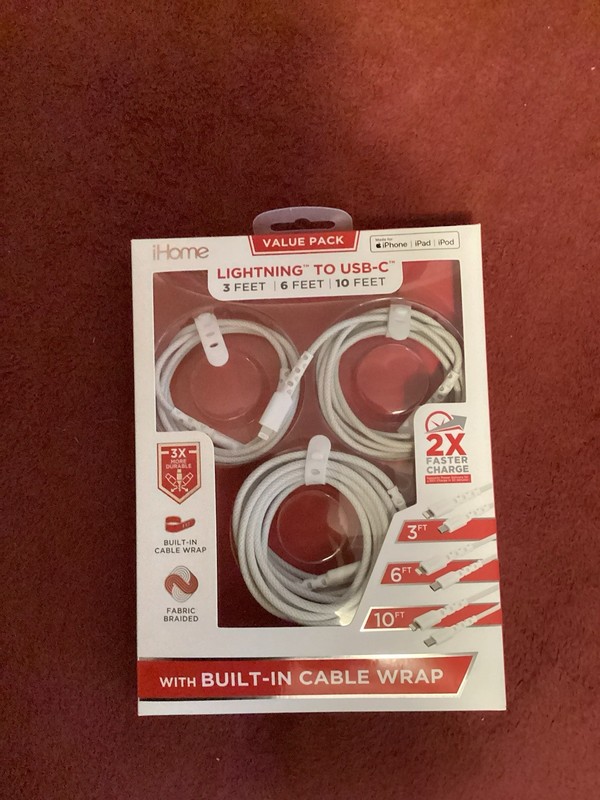 3pack IPhone chord set