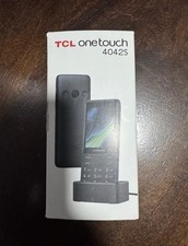 TCL OneTouch 4042S Black 4G Big Button Long Battery Unlocked - New But Open Box