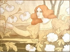 Paul Berthon lithograph Les Boules de Neige