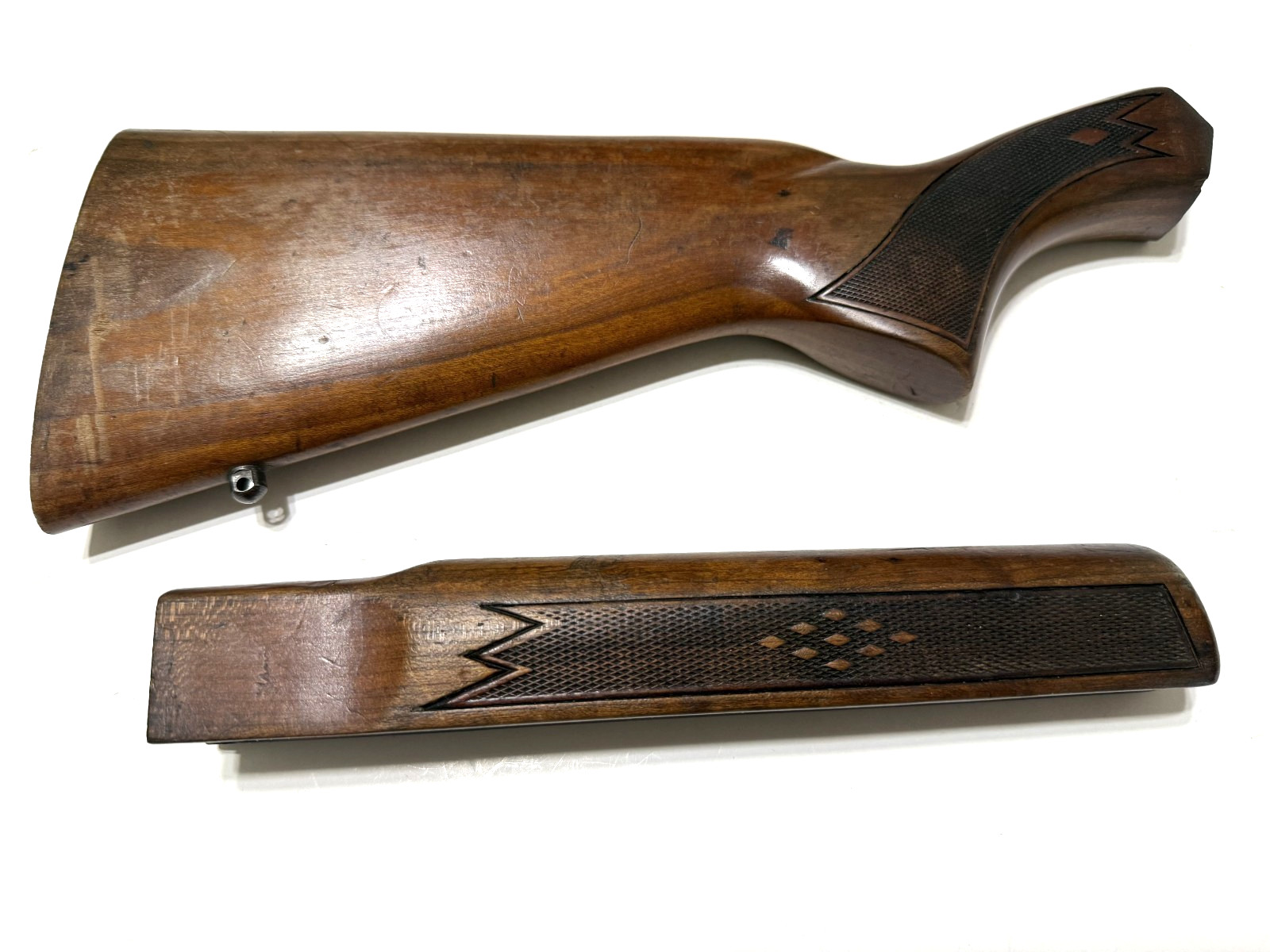 Winchester 290 Butt Stock & Forend - Matched Set Walnut Checkered - 22 Caliber