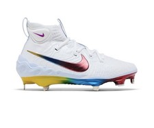 Nike Alpha Huarache NXT Rainbow Baseball Cleats Mens Size 9.5 DJ6517