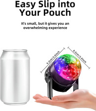 Disco Ball with Remote Strobe Light, DJ Party Lighting for Home Room Dance Bi...