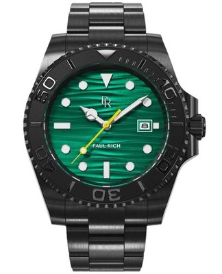 Paul Rich PR-46712 Crystal Bay Midnight Reef Black Green 40mm 5ATM Quarz Herr...