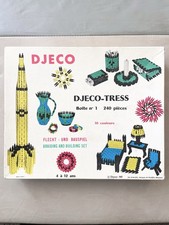 Djeco-tress Djeco Jeu De Construction Ancien Vintage 1969 Boîte Numéro 1 Jouet