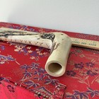 Carved Antler cane handle Stem Shank, Threaded Mortise — photo 4