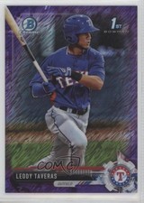 2017 Bowman Chrome Prospects Purple Shimmer Refractor Leody Taveras #BCP158 0j8f