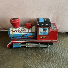 Puffing Billy Vintage Toy Train Engine W/ Bonus Toy Train Engine