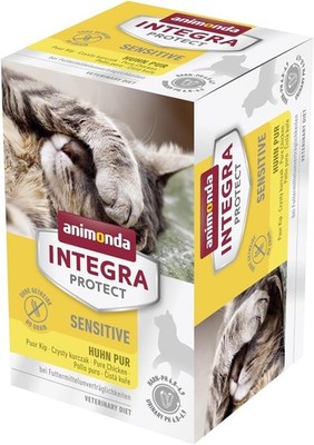 animonda INTEGRA PROTECT Sensitive Huhn Pur 6x100g Diätfutter Katzen Allergie