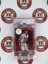 2025 Bowman Sapphire Edition Chrome Prospects Seaver King Red /5 PSA 10 Pop 1