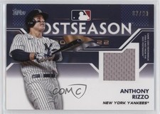 2023 Topps Series 1 Postseason Performance Relics 82/99 Anthony Rizzo s5j