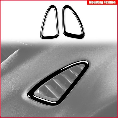 Piano Black Instrument Air Outlet Trim 2PCS For Acura Integra 1994-2001