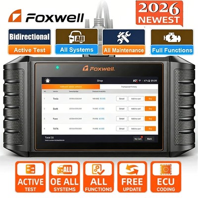 2026 Foxwell NT710 KFZ OBD2 Scanner Diagnosegerät Fehler Auslesegerät für LR JAG