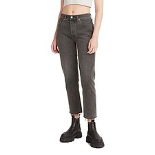 Levi's 501 Cropped Straight-Leg Jeans Women's 29x26 Get Off My Cloud Button Fly