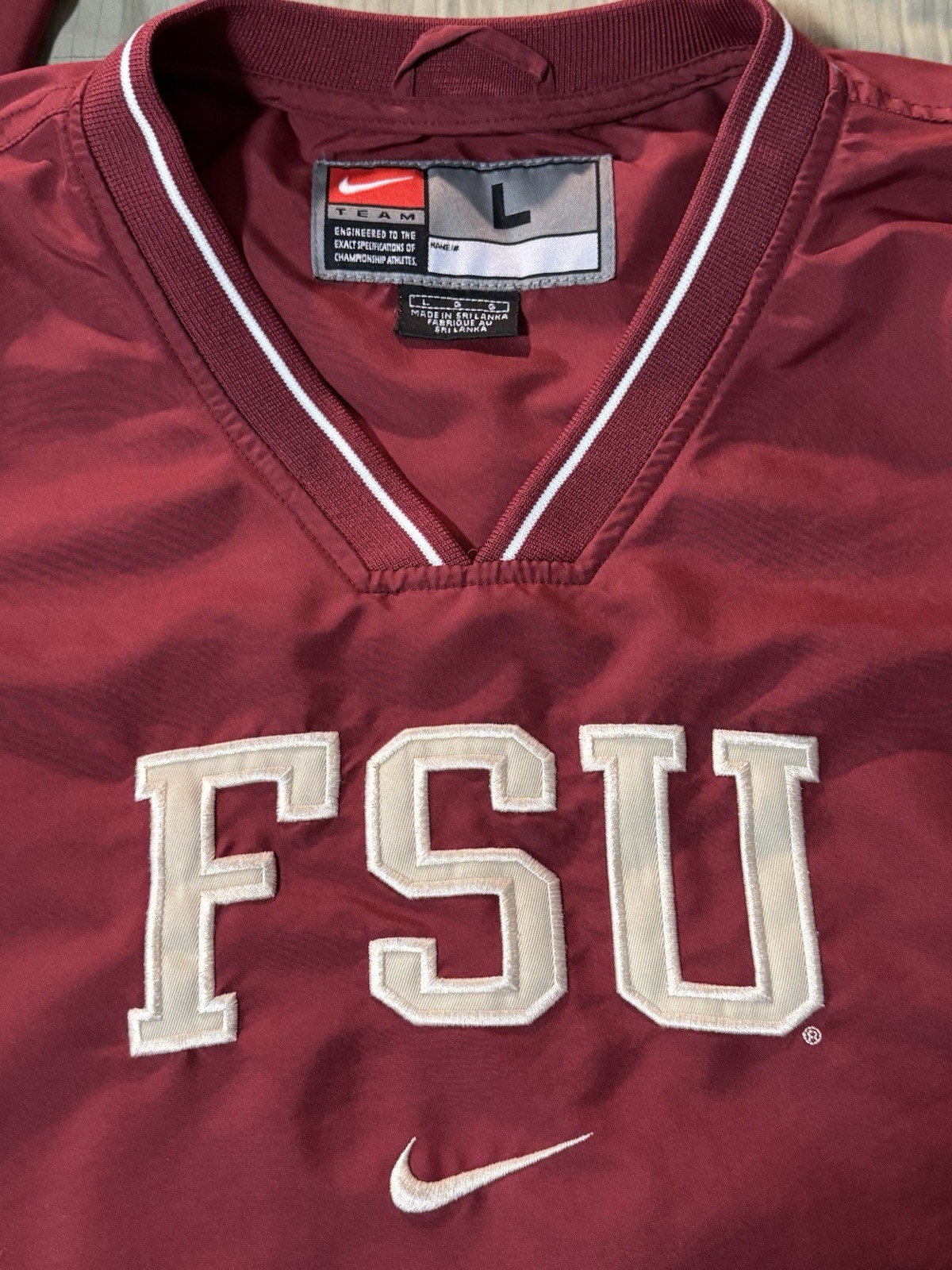 Vintage Florida State Seminoles Nike Jacket Mens L Center Swoosh Windbreaker FSU thumbnail 7