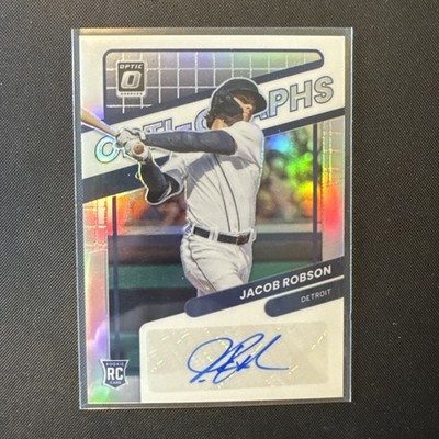 2022 Donruss Optic Opti-Graphs Jacob Robson Silver Prizm RC #OG-RO