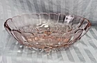 Vintage Pink Depression Glass Large Oval Footed Fruit Bowl Centerpiece Grape