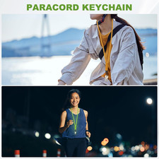 Paracord Lanyard, 550 Keychain Lanyard Heavy Duty Necklace Keychains Braided ...