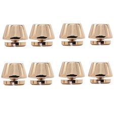 8 Sets Solid Brass Handbag Purse Feet Rivets - Anti-Scratch Bag Studs for L...